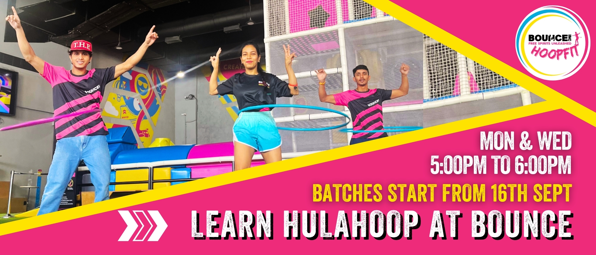 Hulahoop classes at BOUNCE. 